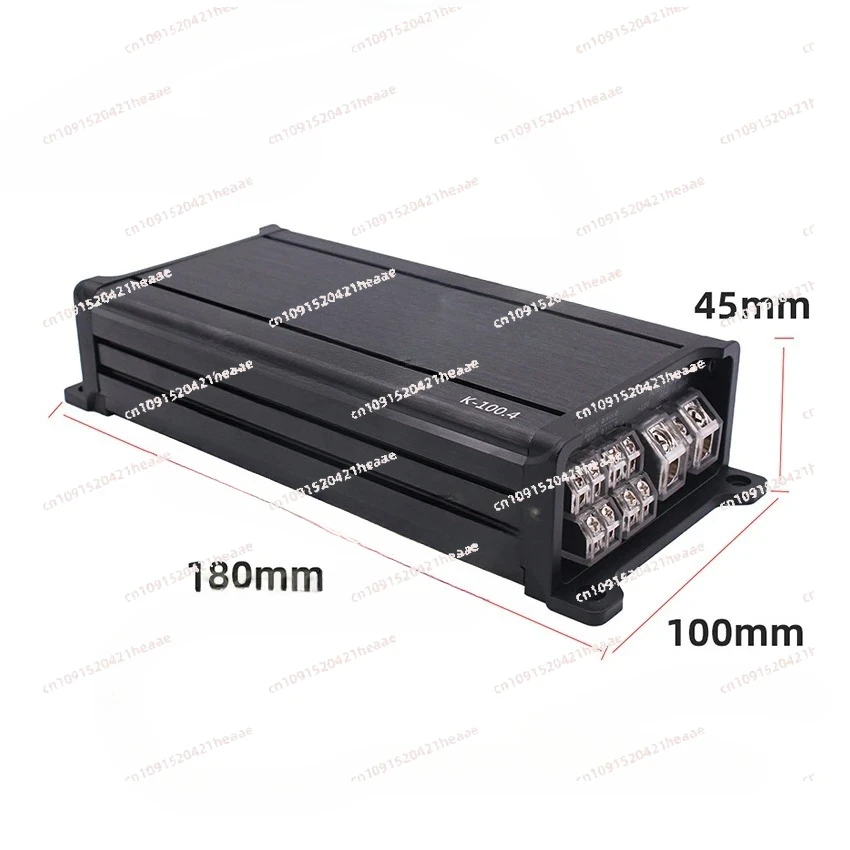 Suitable for   Class  Amplifier 4 Channel 4x100w Digital Car Stereo Surround Active Passive Subwoofer Audio Player 12V