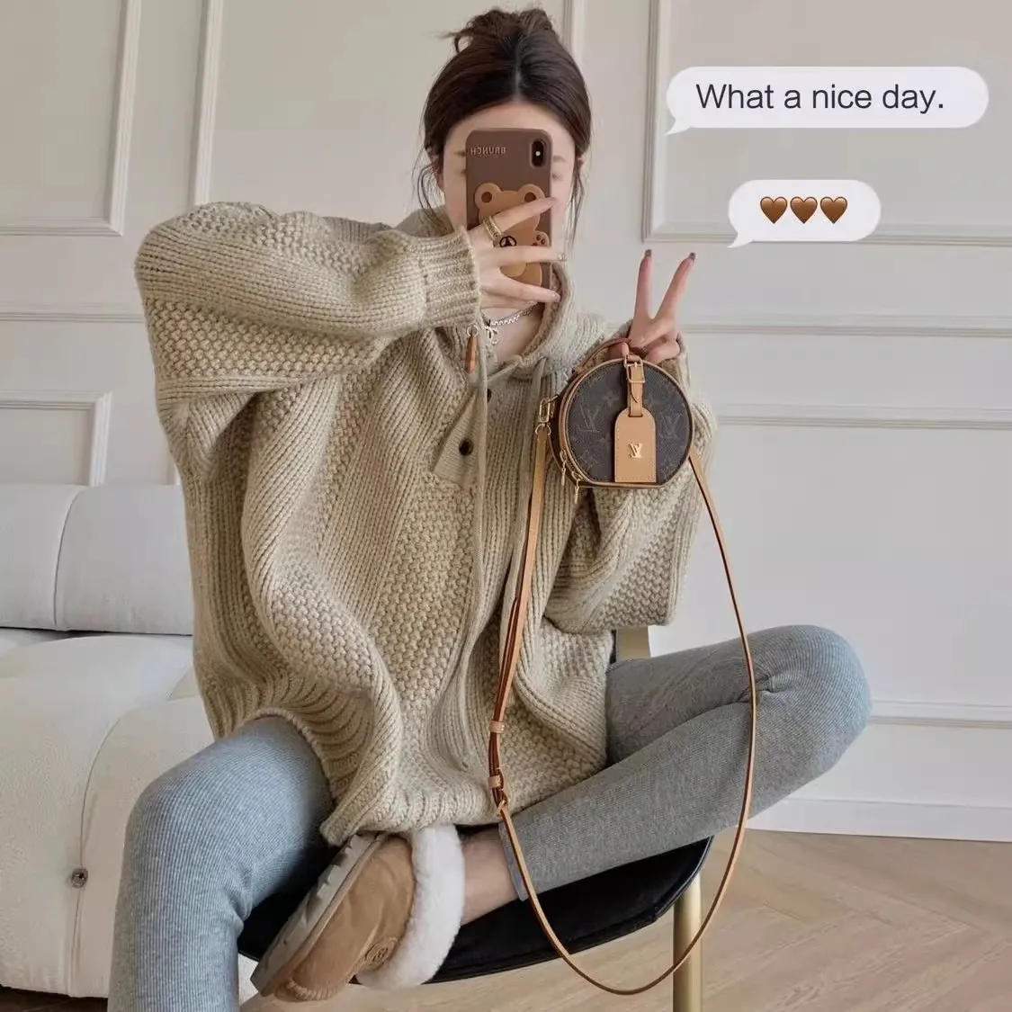 

Очень большая толстовка с капюшоном 300 Pou Lazy Bf Sle, мужской вязаный длинный свитер свека, осенне-зимний дизайн, модный полиэстер