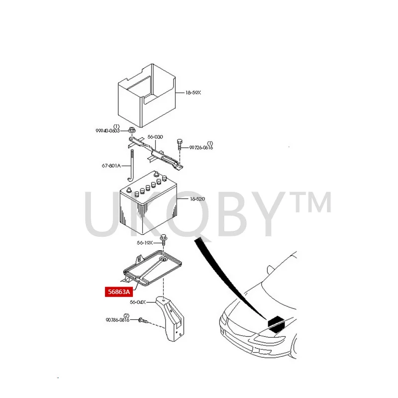 GJ6A56041C Suitable for Haima Ma zd a Knights Bottom plate and pallet base of power storage equipment