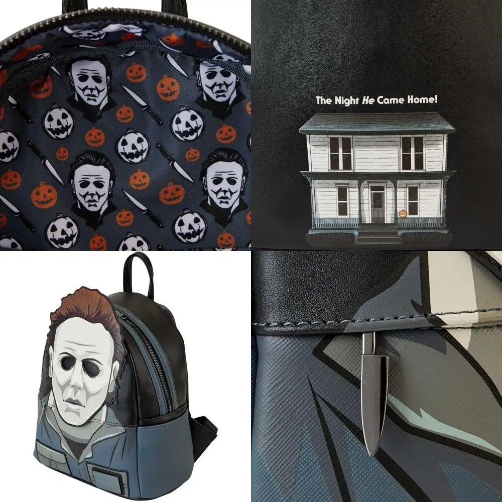 

Мини-рюкзак для косплея в стиле Хэллоуин с маской Майкла Майерса