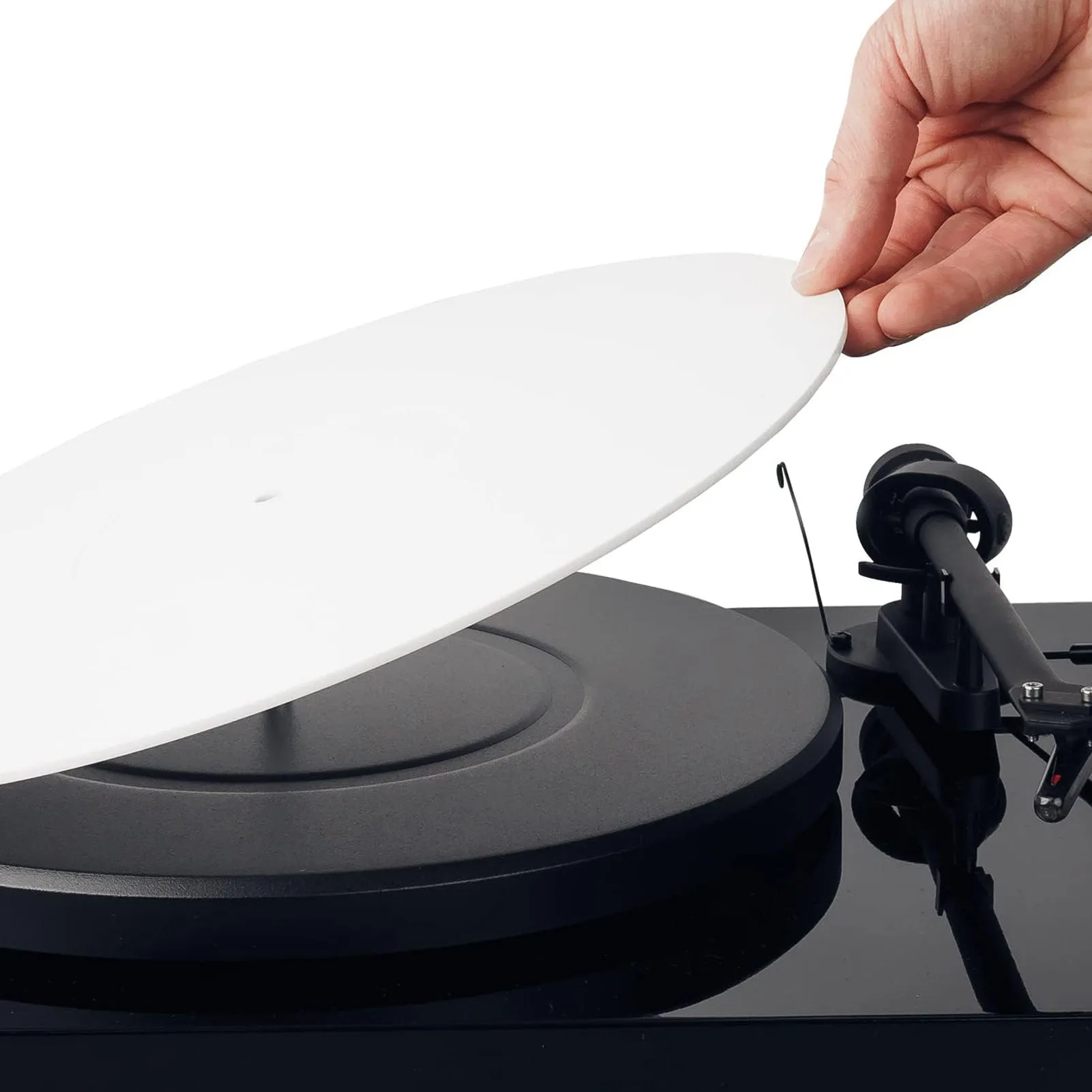 Turntable Mat Reduce Static Dust Noise Replacement Acrylic Record Platter Slipmat for 12 Inch Record Player