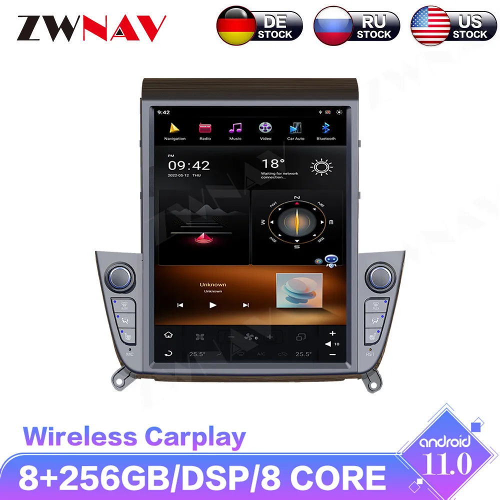 ZWNAV Android 11.0 For HYUNDAI IX35 2018-2019 Vertical Screen With DSP Wireless Carplay Car Multimedia No DVD Player Radio