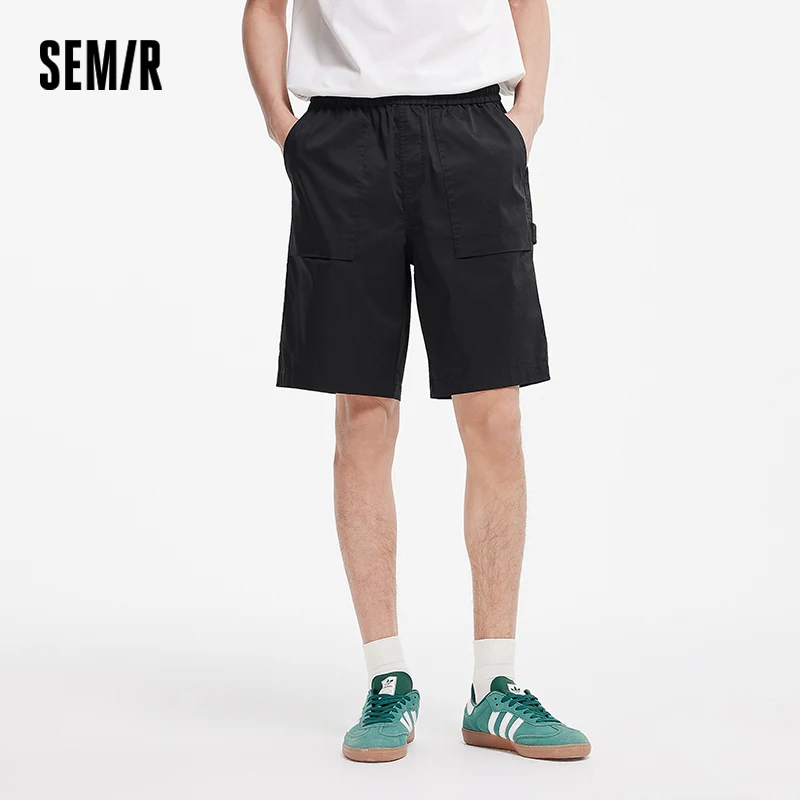 Semir Outdoor Cargo Shorts Men Cooling Antibacterial 2025 Summer New Loose Straight Leg Casual Shorts