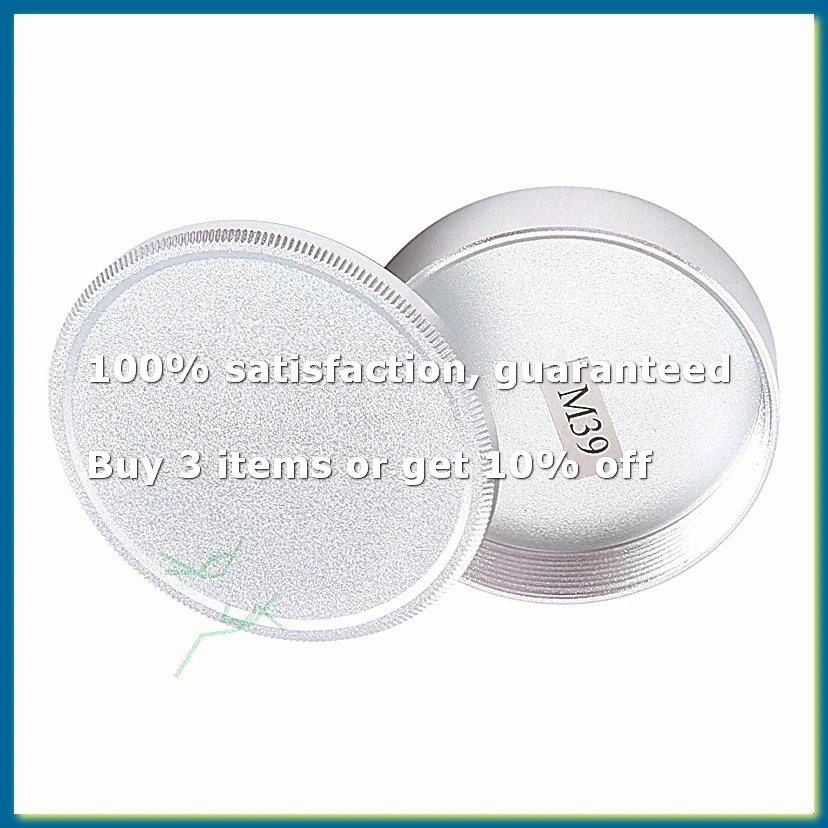 Metal Body Cap And Lens Rear Cap Set For M39 Ltm Screw Mount Mcm39S（Silver）-A62I