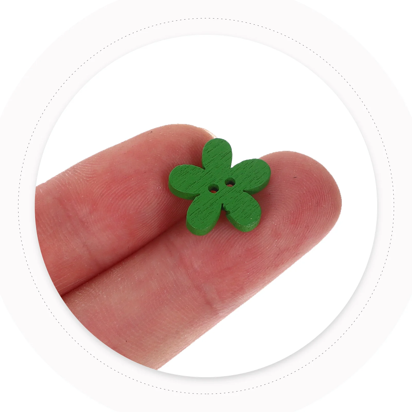 

100Pcs Assorted Color Flower Shape Wooden Buttons 2 Hole for Sewing Scrapbooking Crafts Knitting DIY Embellishments