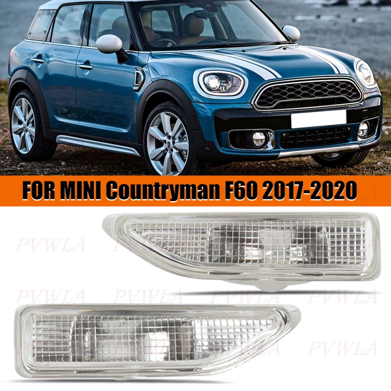 

For Mini Countryman F60 2017 2018 2019 2020 Front Fenders Turn Signal Lamp Side Light Indicator 63137406369 63137406370