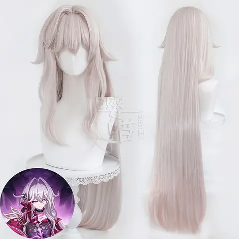 게임 Honkai Impact 3 Elysia 합성 가발 코스프레 의상 애니메이션 Mobius Thelema Nutriscu Theresa Apocalypse 코스프레 가발 여성