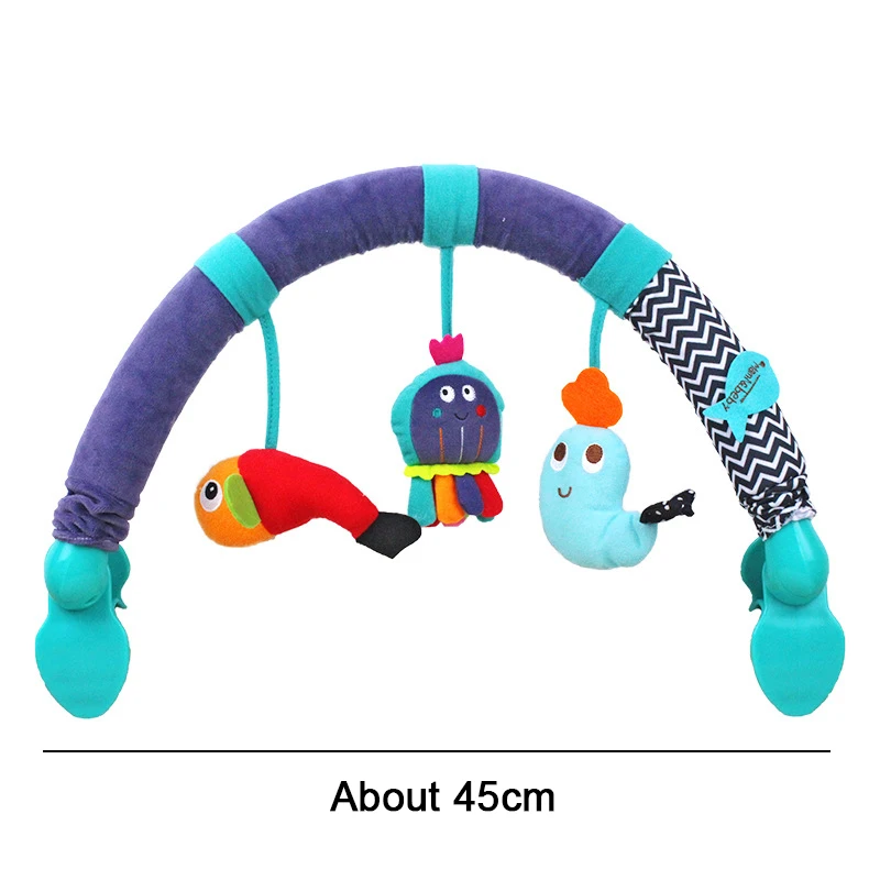 Stroller Arch Toy Baby Crib Hanging Car Pendant Stroller Rattles Crib Hanger Seat Toy for Babies Travel Play Infants Gifts