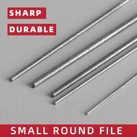 Diamond Cylindrical File 1/1.2/1.5/1.7/2.2/2.8/3.3/4/5/6mm Small Diameter Reaming File Grinding Tool Jade Alloy Assorted File
