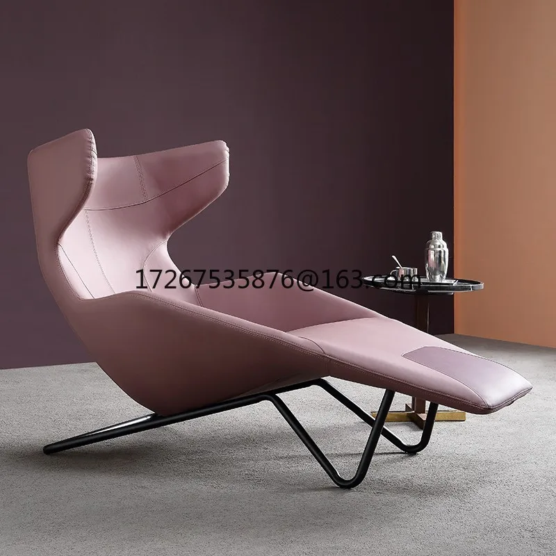 

Italian minimalist single leisure chair lazy living room balcony Internet celebrity concubine single sofa chair