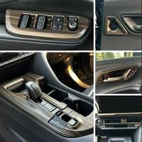 Wood For Toyota Crown Crossover Sport Cross 2023 2024 steering wheel Gear Shift Panel Door Bowl LHD Window Switch Lift Panel