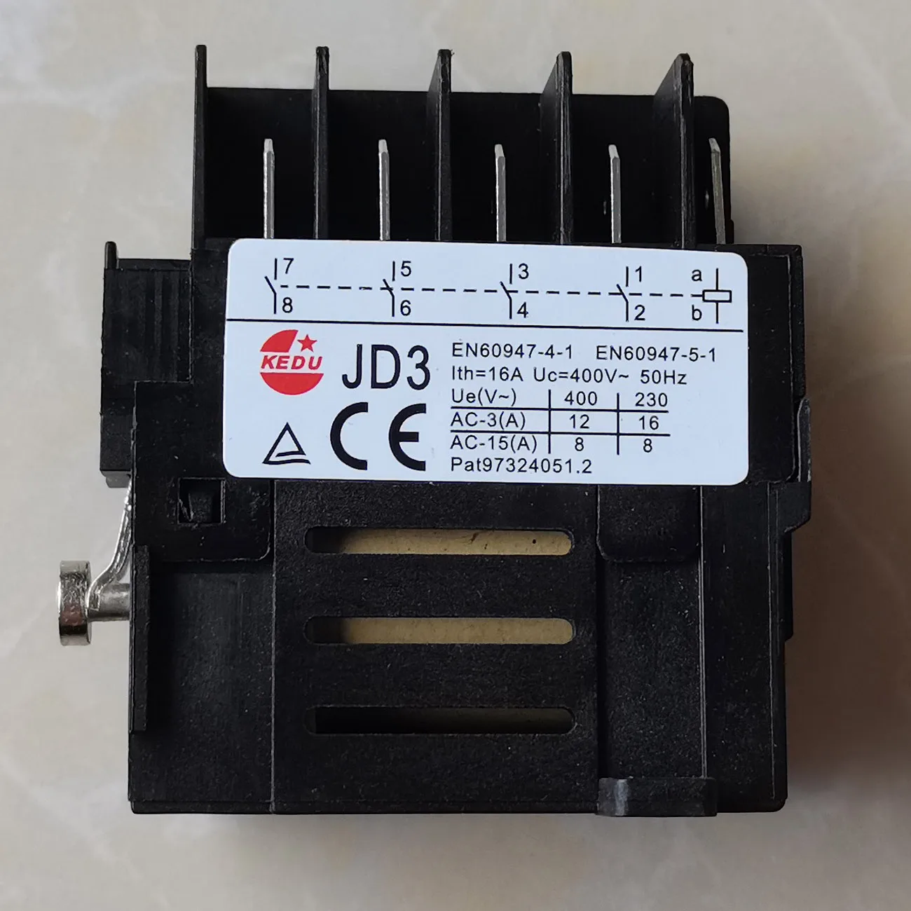 Relé Elétrico 4no com Falha de Energia e Função de Proteção Subtensão 10 Pinos 400v 50hz 12a Kedu-jd3