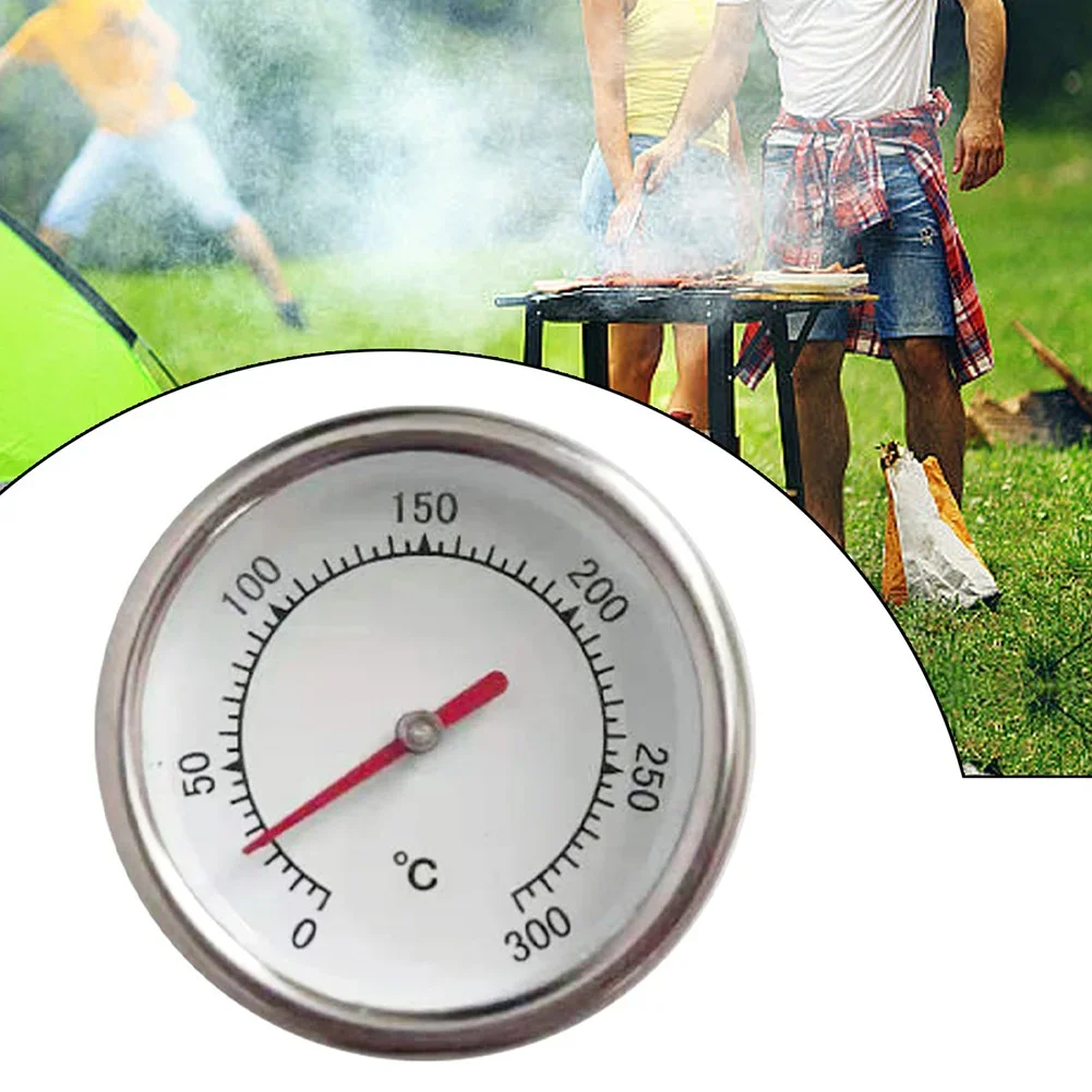 Pointer Thermometer Oven Thermometer For Baking For Grilling Bimetallic Design Celsius Scale Compact Metal Gauge