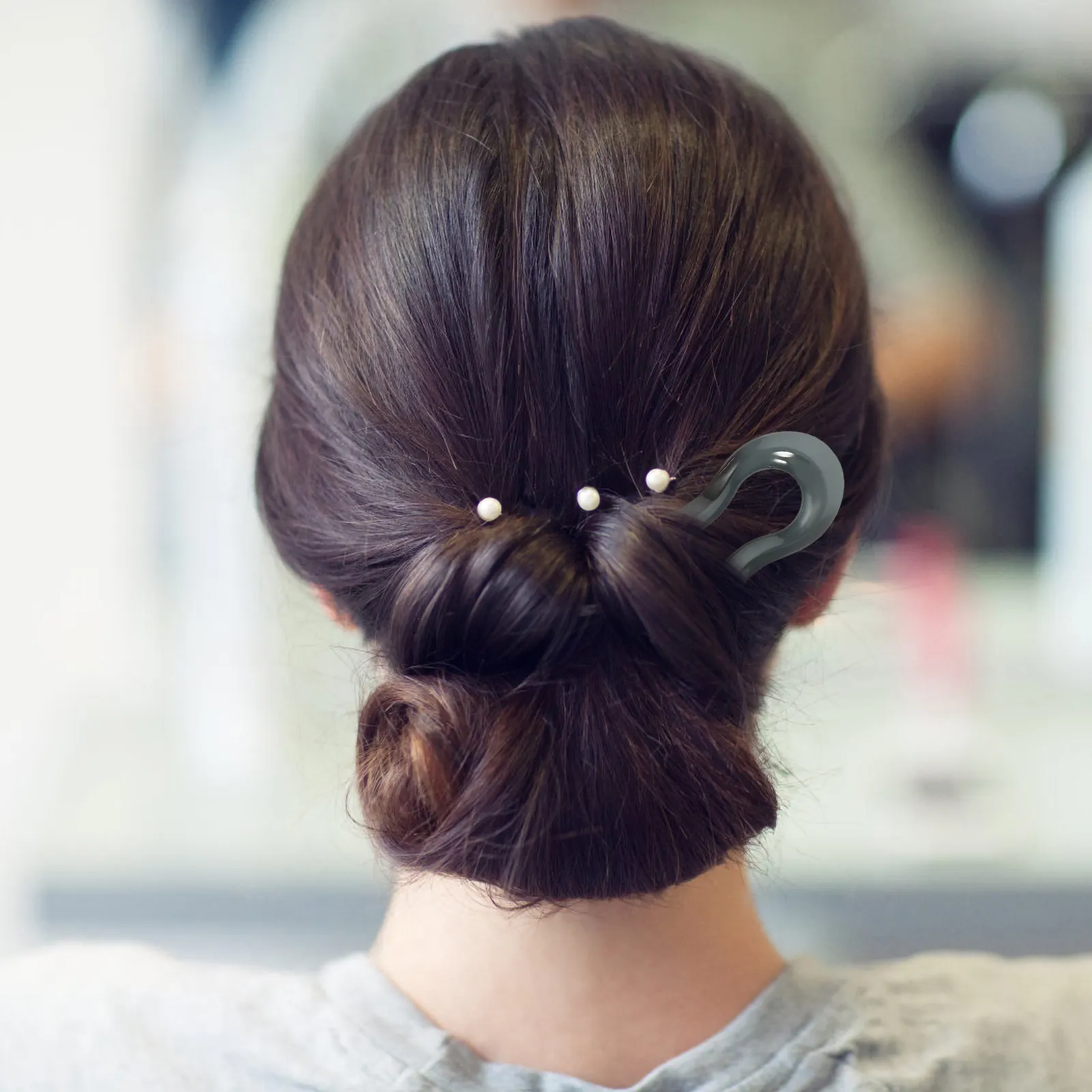 

3Pcs Vintage French Hairpin U Shape Hair Sticks Lightweight Durable for Buns Long Thick Hair Styling Accessories