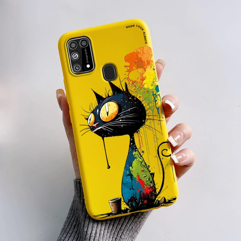 For Samsung Galaxy M31 Case Cute Cartoon Back Cover Silicon Soft TPU Phone Cases For Samsung M31 Prime M 31 s Galaxy M31s Bumper