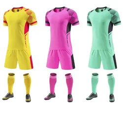 New Adult Kids Soccer Jersey survetement Football Kit Men Children Futbol Training Uniforms Suits Boys Running Tracksuit