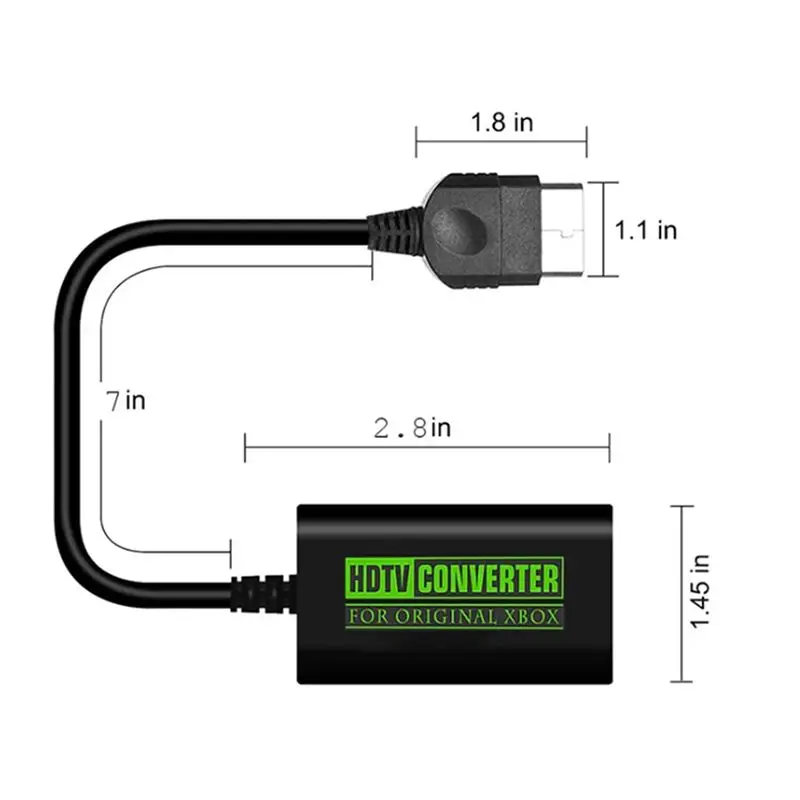 AS95 2X to AV Converter Adapter for 360 PS3 for PS4 TV Box 480P 720P 1080P