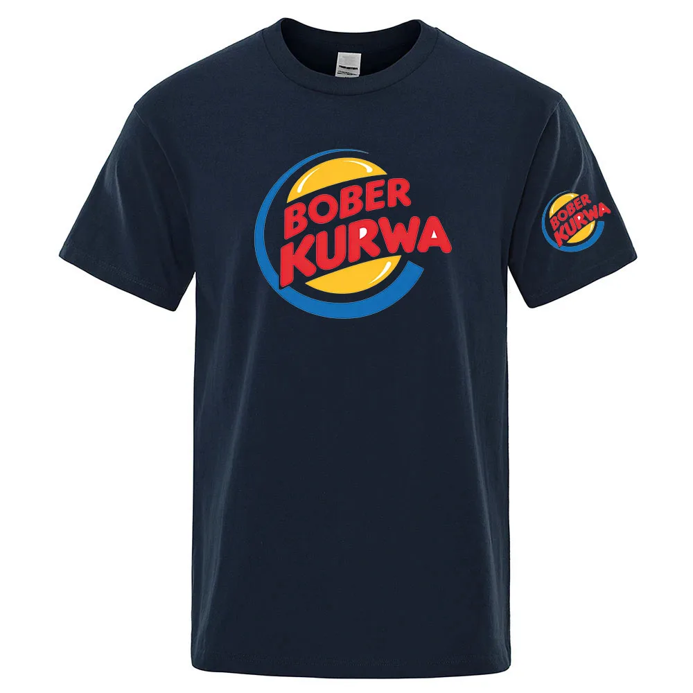 Bober Kurwa Funny Summer New T-Shirt For Men Casual T-Shirts Man Short Sleeve Top Breathable Shirt Male Clothes