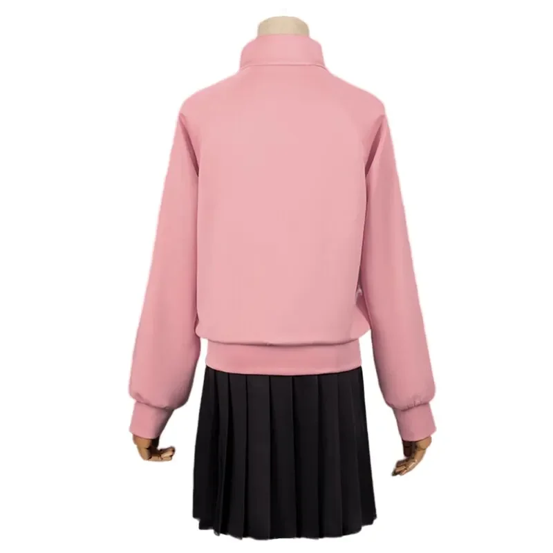 Anime Bocchi the Rock Gotou Hitori Cosplay Costume Yamada Ryou Pink Coat Skirt Jk Uniform Halloween Outfits