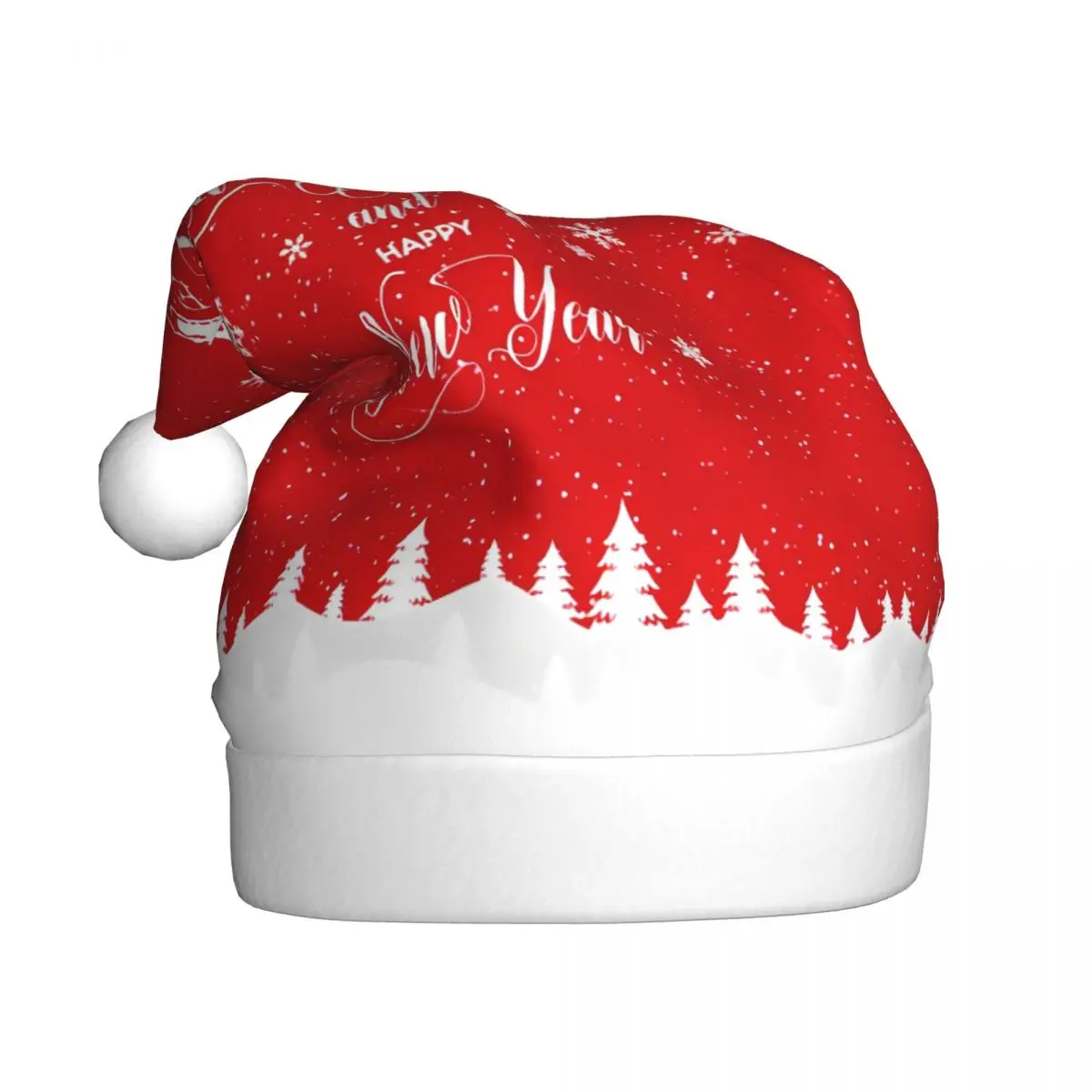 Merry Christmas Winter Warm Christmas Hat for Adult Men Women Santa Snowflake Elk Santa Hat Cap Xmas Gifts