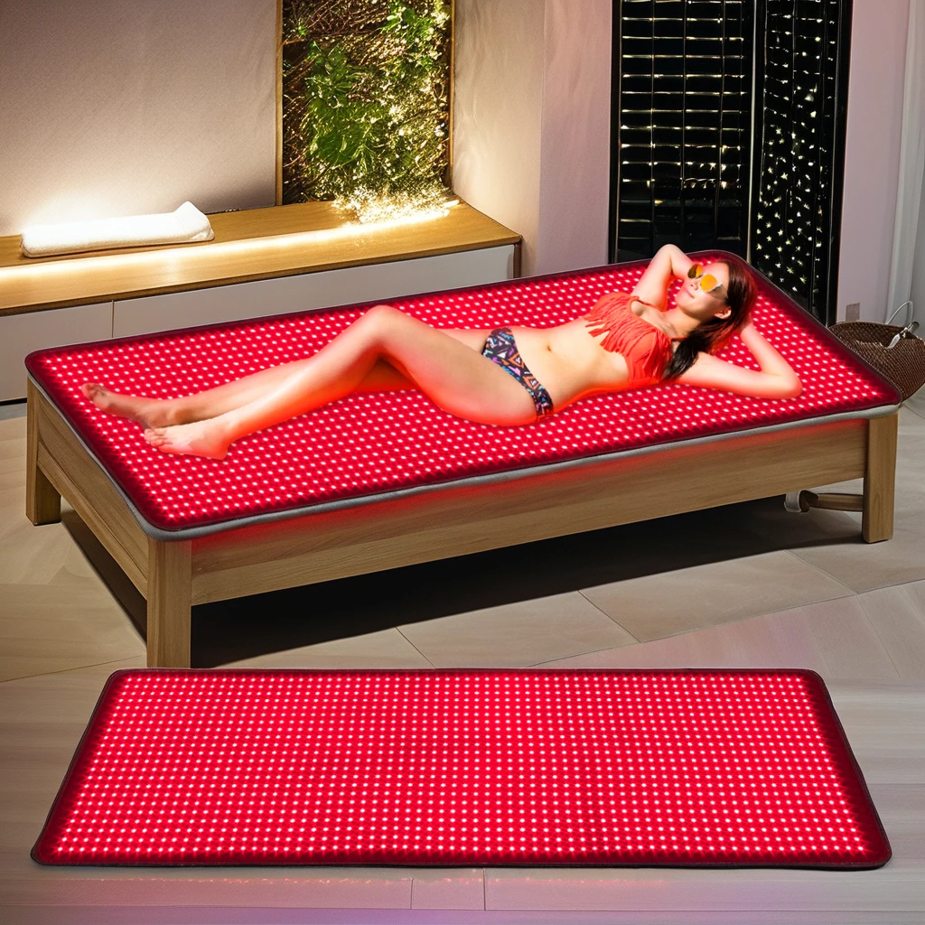 OEM ODM Private Logo Spa Salon Full Body Red Light Therapy Mat Led Near Infrared Light Therapy Blanket