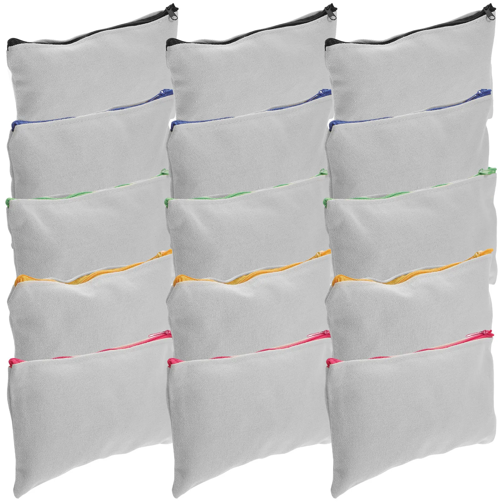 15pcs-canvas-pencil-pouch-zipper-bags-blank-canvas-makeup-bags-heat-transfer-sublimation-organizer-pencil-pouch