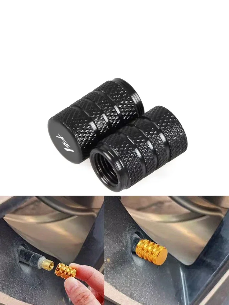 Couvercle de tige de Valve de pneu de roue de véhicule, accessoires en aluminium CNC pour moto, 2 pièces pour YAMAHA FZ1 fz1 Fazer toutes années