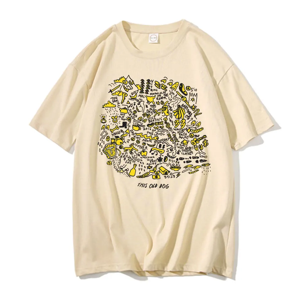 Singer Mac Demarco This Old Dog Album Graphic T-shirts Men's Pop Music T Shirts Men Women Vintage Oversized Tshirt Short Sleeve