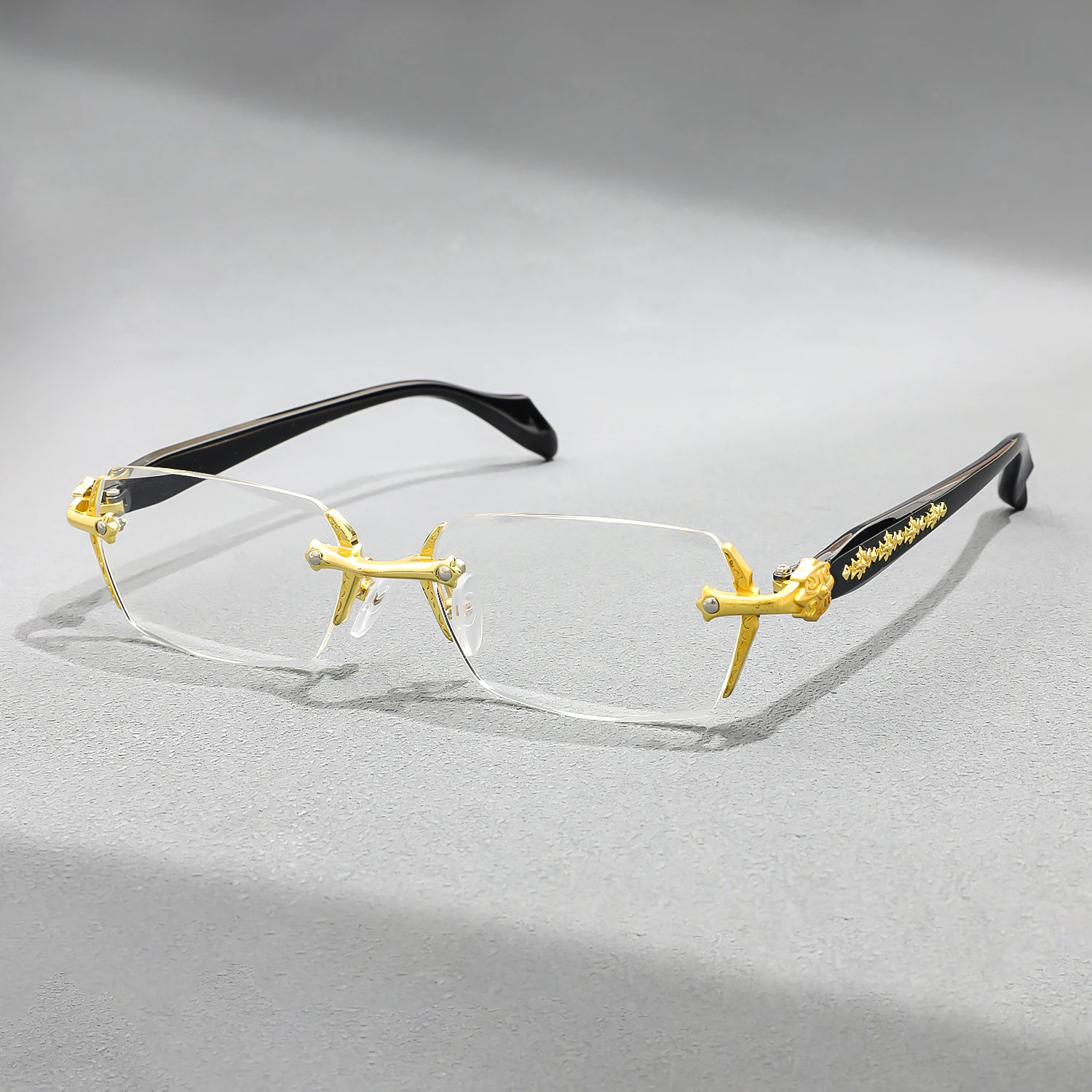 Retro Rahmenlose Ultra Licht Frauen Männer Lesebrille Blockieren Blau Licht Computer Presbyopie Brillen Brillen + 1,0.. + 4,0