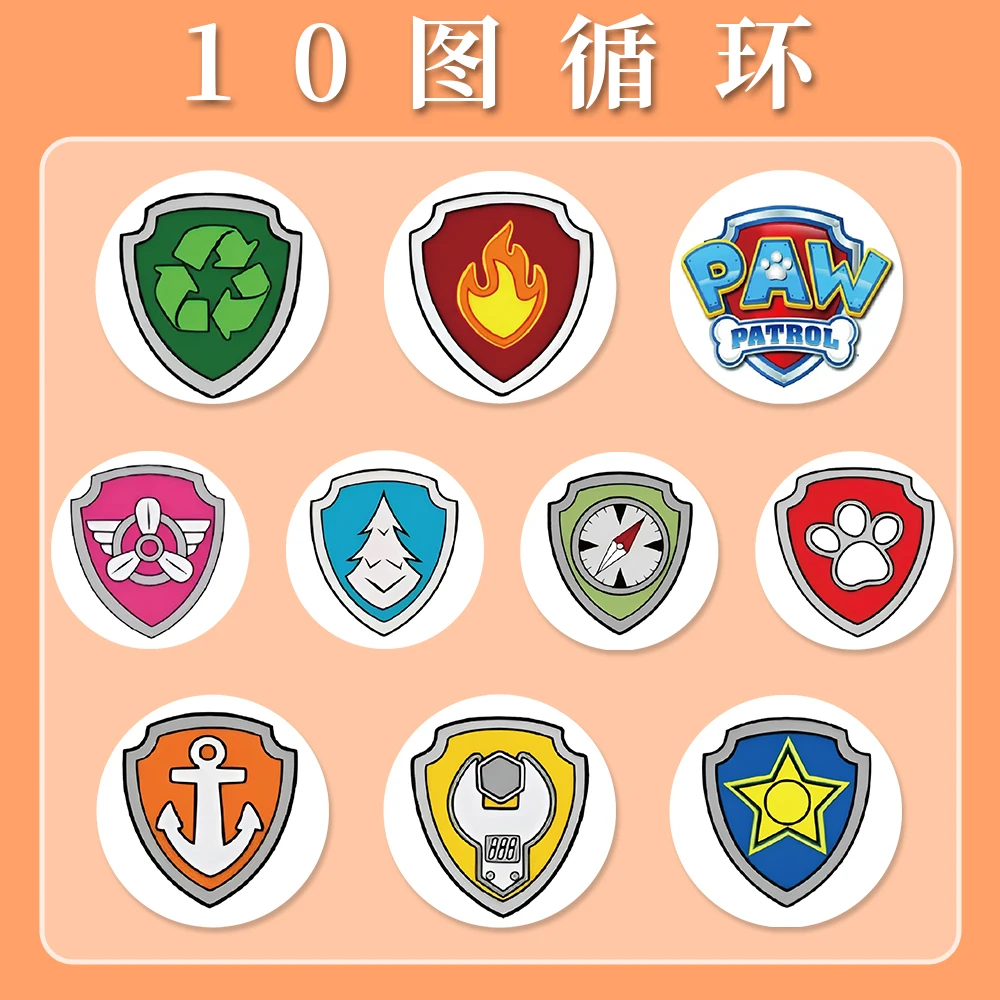 500PCS Cartoon PAW Patrol Badge Sealing Roll Stickers Cute Graffiti Waterproof Decal Children's Toys for Pencil Box Refrigerator