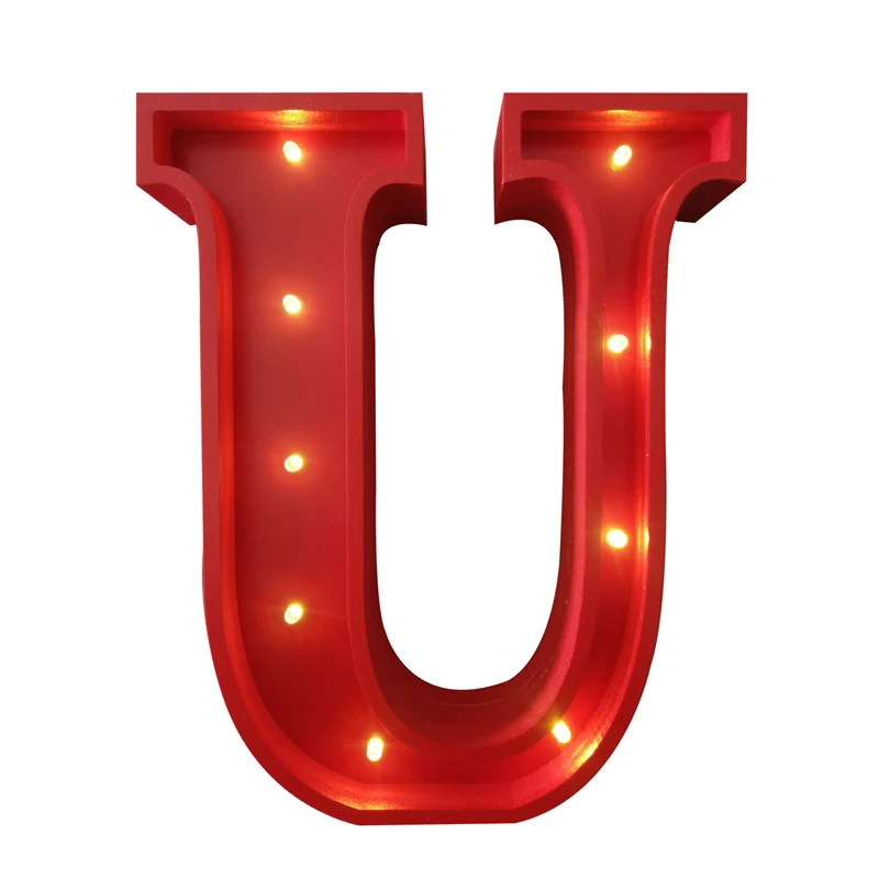 Wooden Night Light for Kids, Marquee Letter L, Alphabet Lights, Marquee Letters, Nursery Lamp