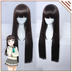 Kurosawa Dia Wig Love live Sunshine Cosplay Wig Brown Black Synthetic Hair Lovelive Sunshine Cosplay Kurosawa Dia