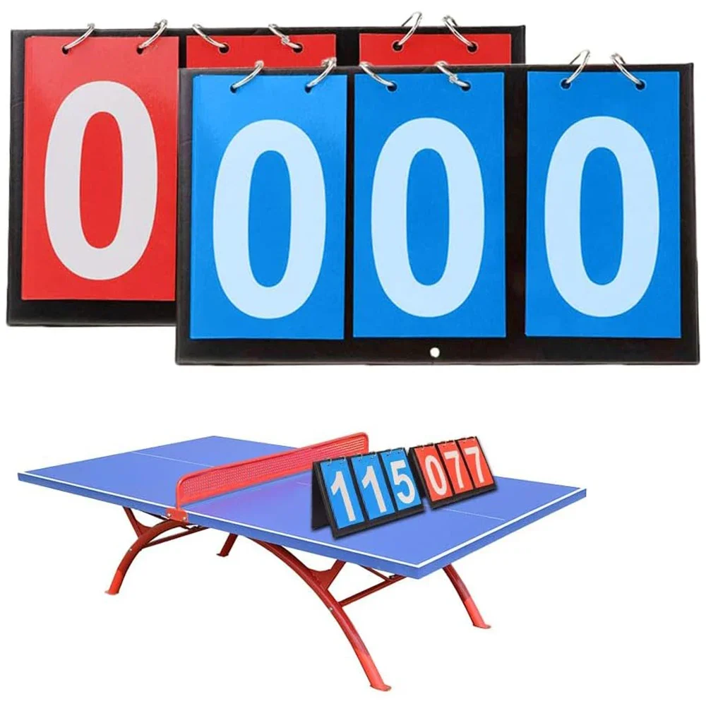 

6-Digit Scoreboard - Portable Flip Score Keeper for Basketball, Volleyball, Table Tennis & Multi-Sport Games