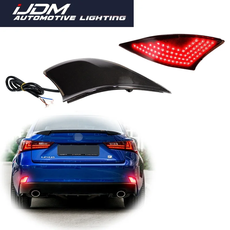 

For Lexus IS250 IS350 IS-F Red LED Car Rear Bumper Reflector Tail/Brake Lights Stop Lights Rear Fog Lights Turn Signal Lights