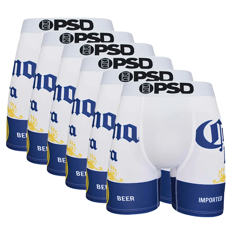 6 stuks heren boxershorts S-XXL, geurbestendige elastische taille, slim fit sneldrogend polyester ondergoed, 6 stuks