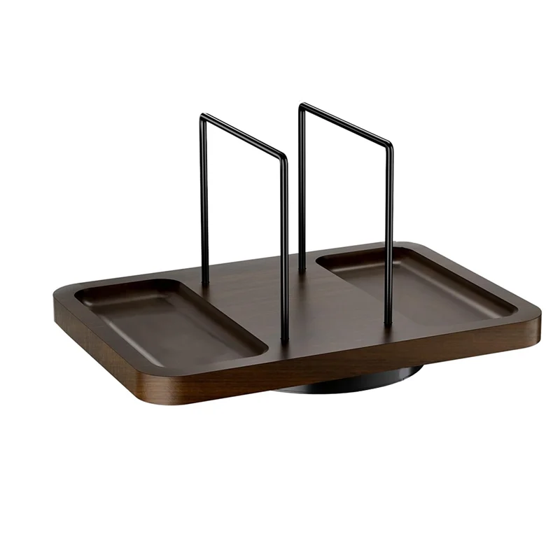 ABKP-Rotating Metal Napkin Holder For Table, Napkin Dispenser With Salt And Pepper Shaker Caddy Standing Paper Towel Holder