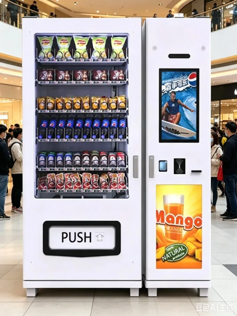 Promotional Smart Spiral Vending Machine Cash Card Qr Code Payment Beverage Snack Vending Equipment for Multiple Situation