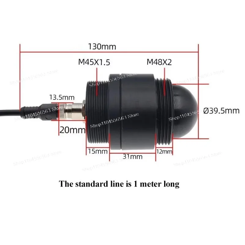 80GHz Millimeter Wave Radar Gauge High Accuracy Liquid Level Transmitter Non-contact Industrial Water Level Measuring Sensor