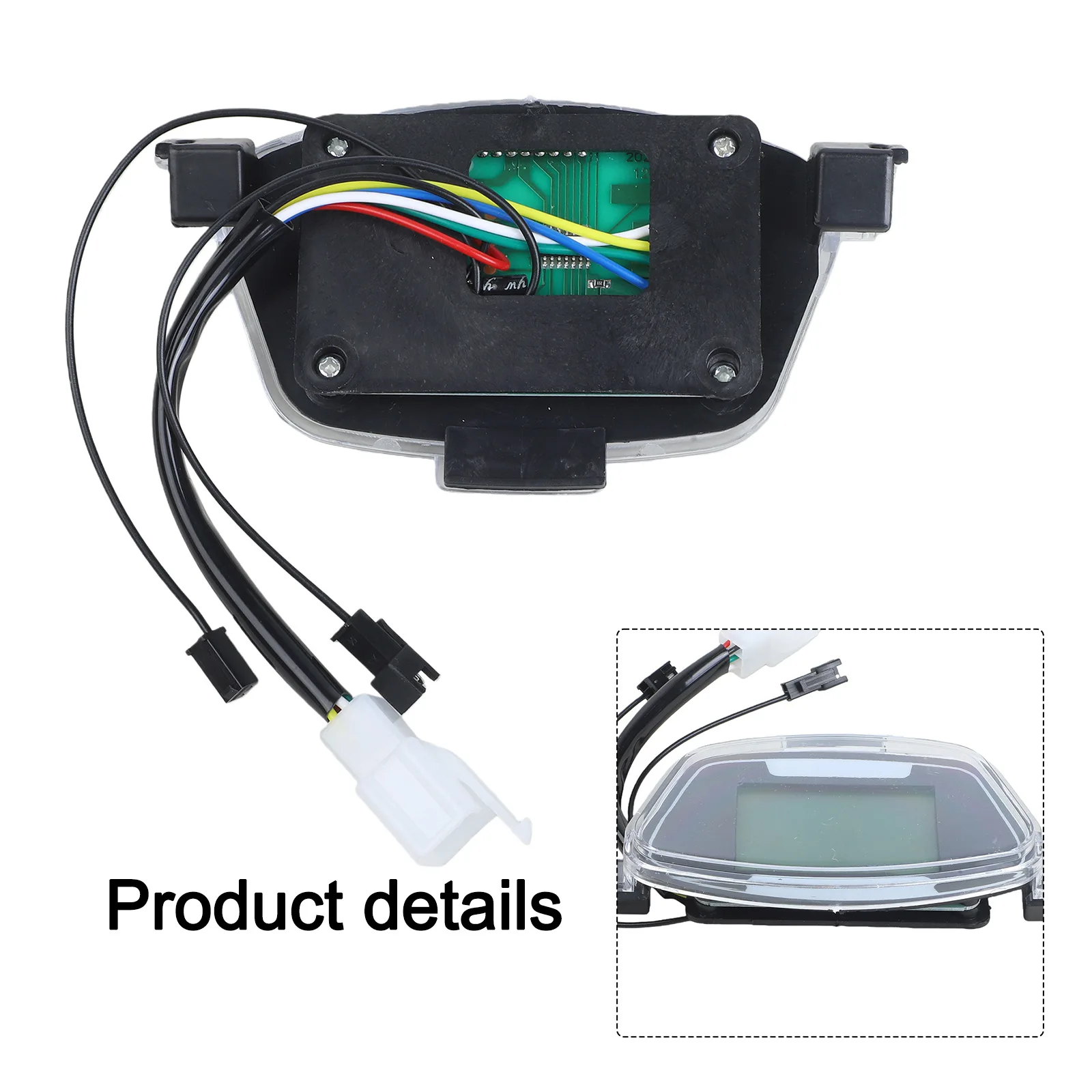 Ebike LCD Display Kit for 48V 60V 72V Electric Scooters and Tricycles Featuring Velocity Readout and Dual Turn Indicator Support