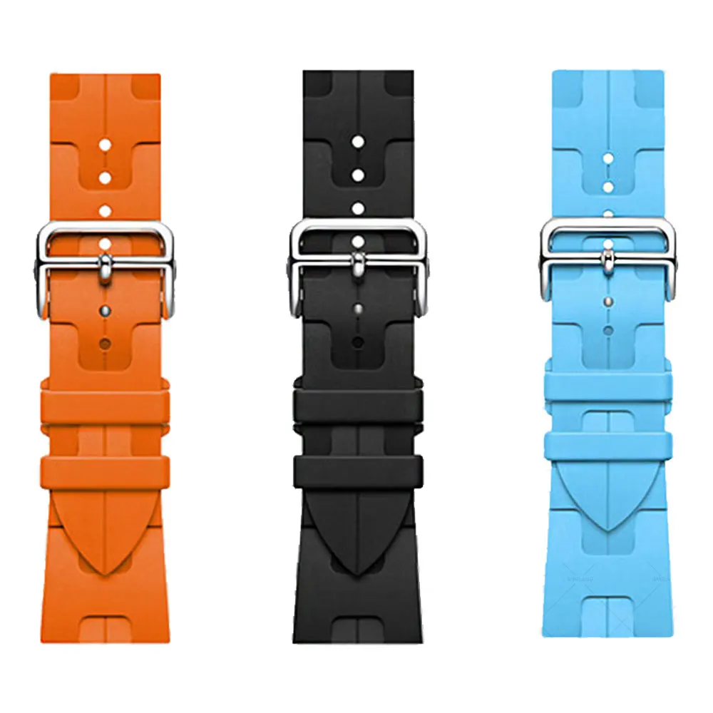 Kilim Single Tour Silicone Strap For Apple Watch Band 46mm 49mm 44mm 45mm 42mm Bracelet iwatch Series10 6 SE 7 8 Ultra 3 4 11 12