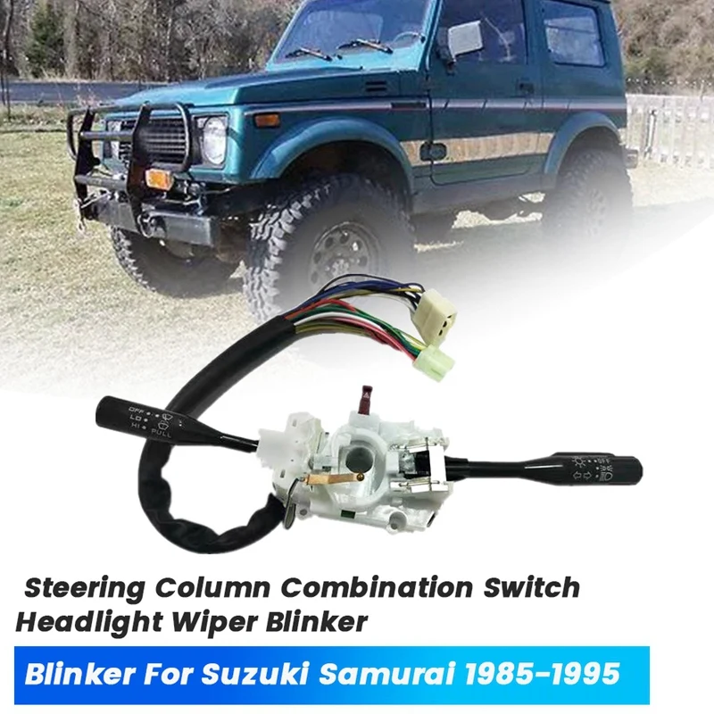 Car Steering Column Combination Switch Headlight Wiper Blinker 37400-80022 For Suzuki Samurai 1985-1995 37400M84322