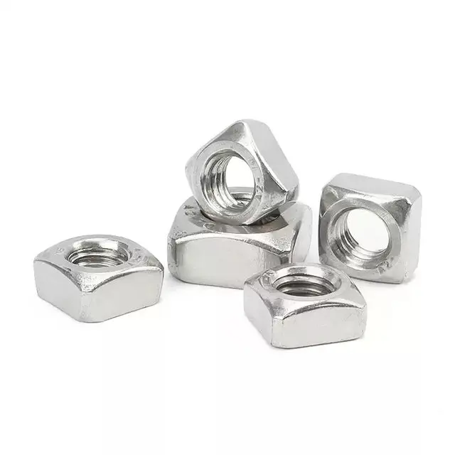 304/316 Edelstahl-Vierkantmuttern M3 M4 M5 M6 M8 M10 M12 Eingebaute Dünne Mutter – Detail 3