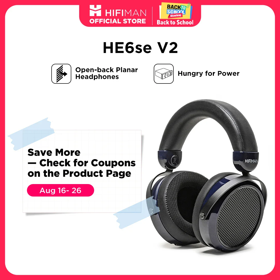 HIFIMAN HE6se Over-Ear-Over-Ear-Planar-Magnetkopfhörer in voller Größe