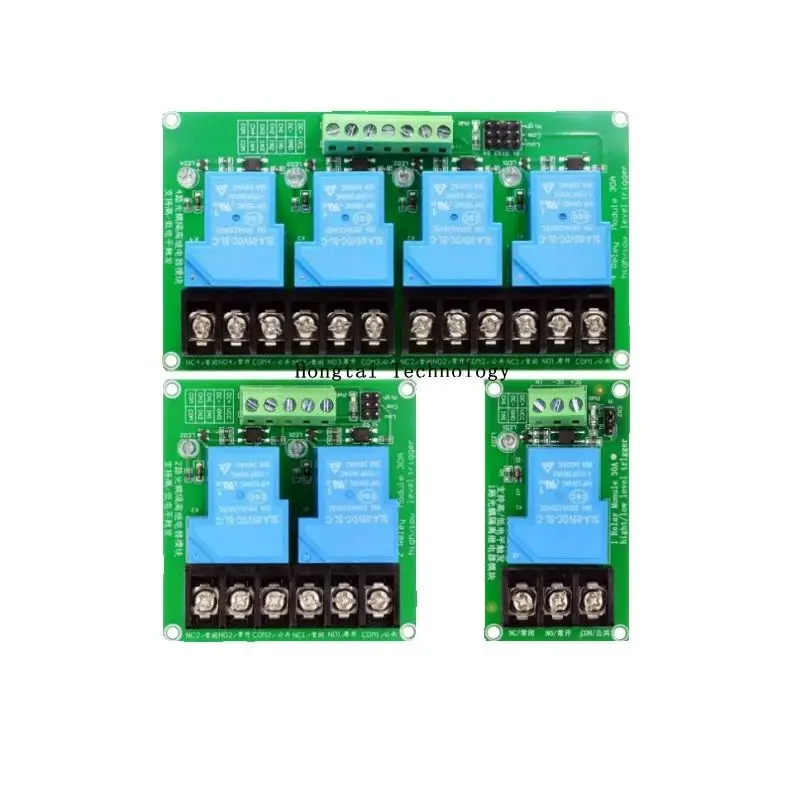 1 channel 2 channel 4 channel 30A high and low level trigger relay module 5V for smart home PLC automation controller