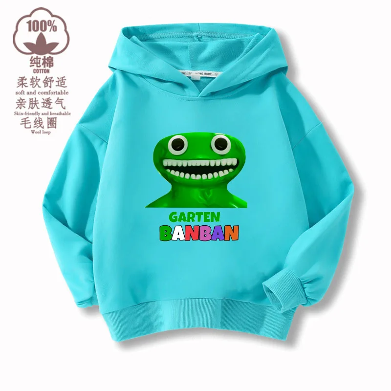 

Garten of Banban Boys and Girls Spring and Autumn Thin Sweatshirts New Animation Banban Garden Hoodies Fashionable Sweatshirts