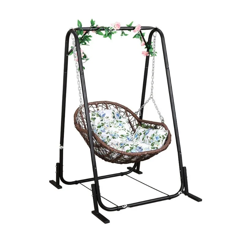 Single swing indoor and outdoor household rocking chair, balcony hanging orchid bird's nest cradle chair