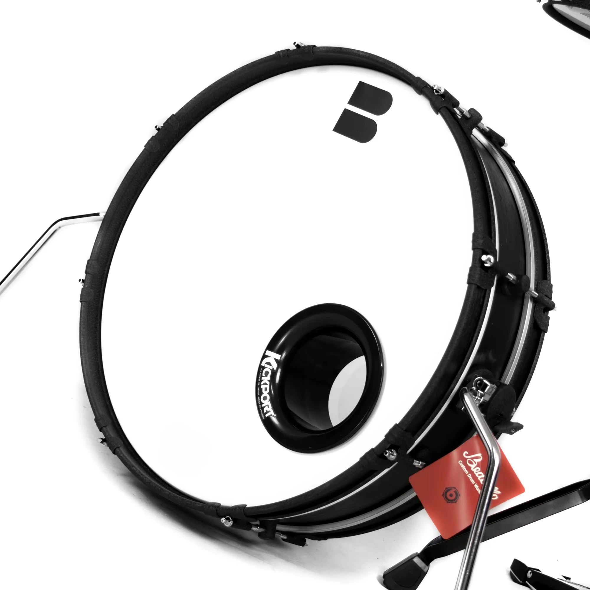 Picture 3: Beatello Factory OEM Brand 2Pcs/set Portable Birch Drum Set High Quality 20'' Bass 10'' Tom Drums Set with Cymbal Eco-friendly
