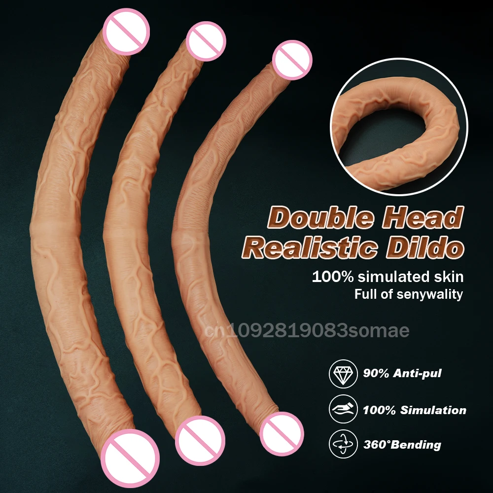 Realistischer Flexibler Doppelseitiger Dildo Für Analspiel_voghion.com