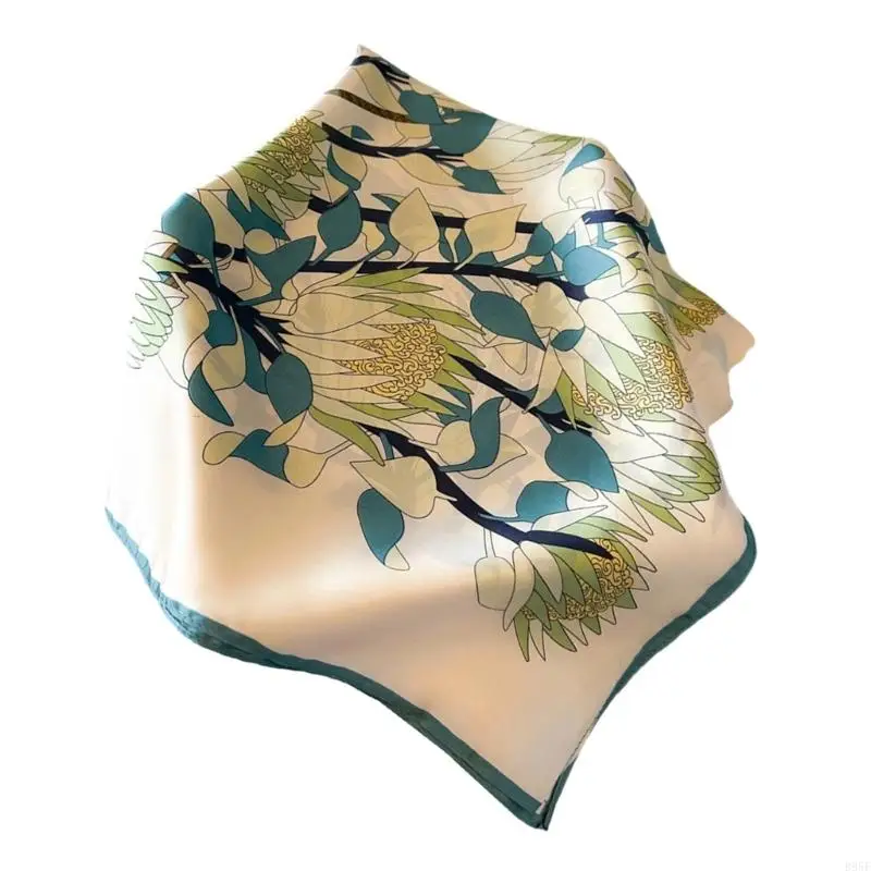 B95F男性向けの大きなスカーフシルクの感覚四角