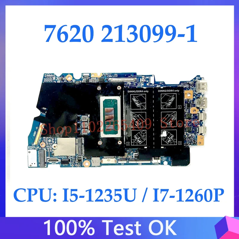 

CN-0FYWPN CN-0YJT42 CN-0C6HV0 Материнская плата для материнской платы ноутбука Dell 7620 213099 -1 С процессором I5-1235U/I7-1260P, 100% полное тестирование, ОК